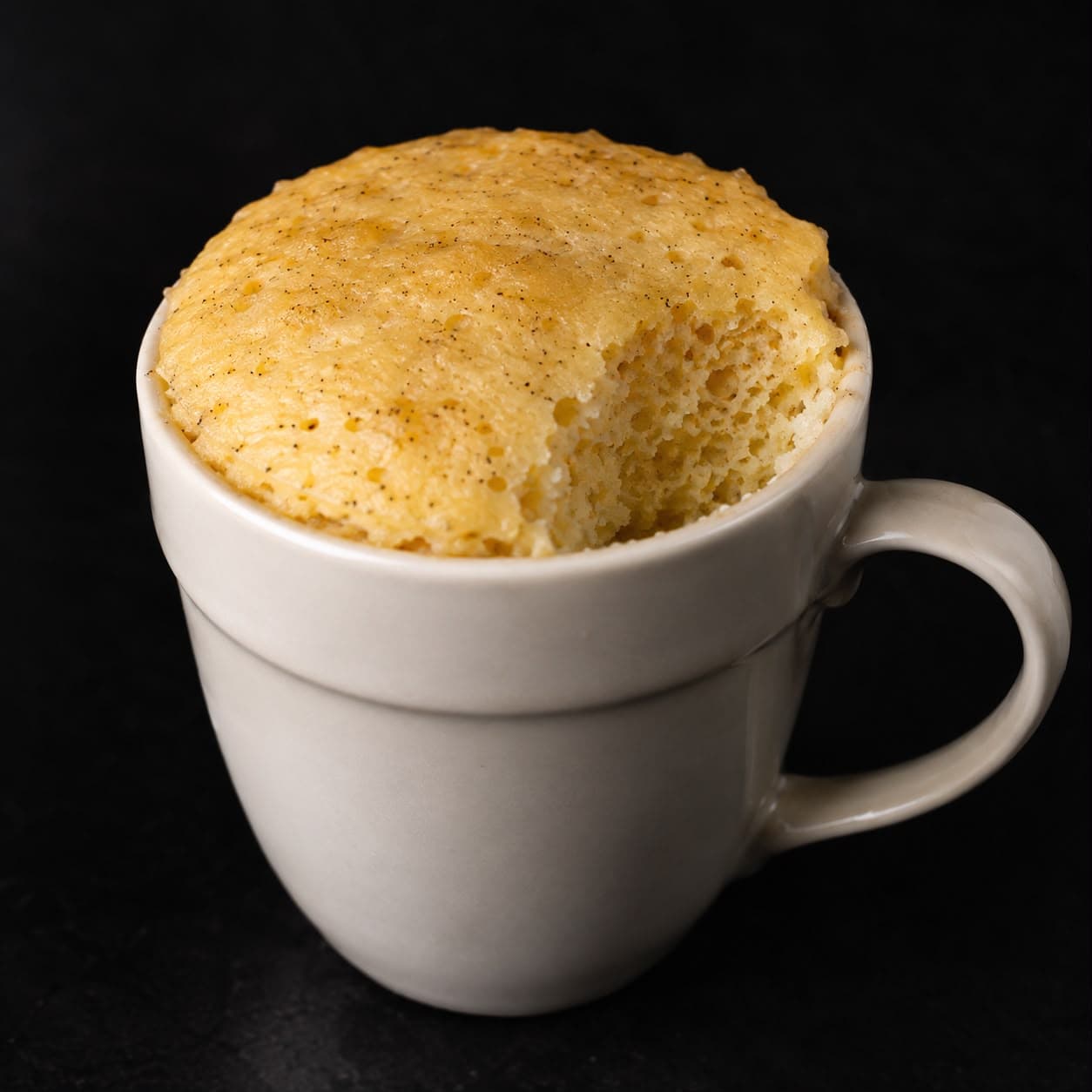 Bolo de Caneca de Baunilha (5 min)