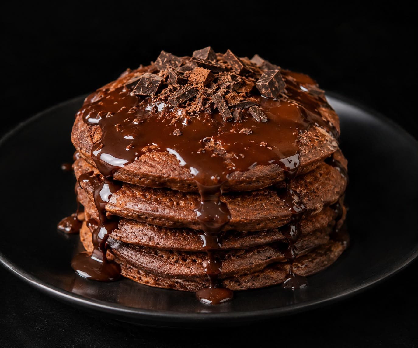 Panqueca de Chocolate (10 min, rende 4)
