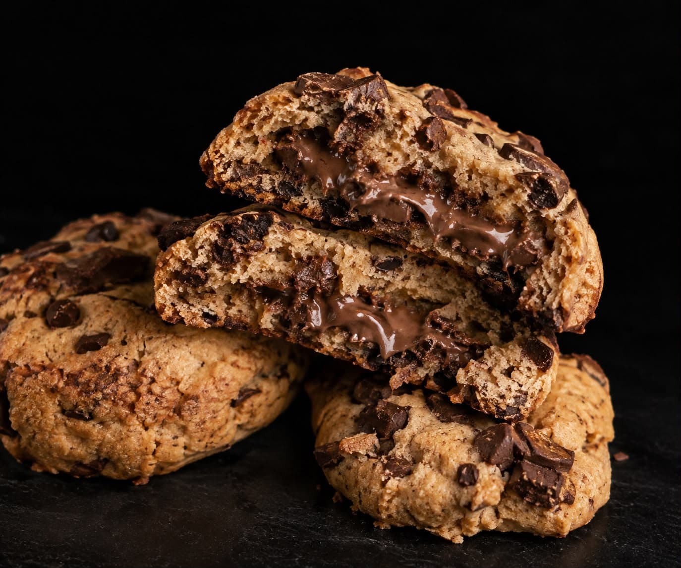 Cookie Proteico Recheado (15 min, rende 6)