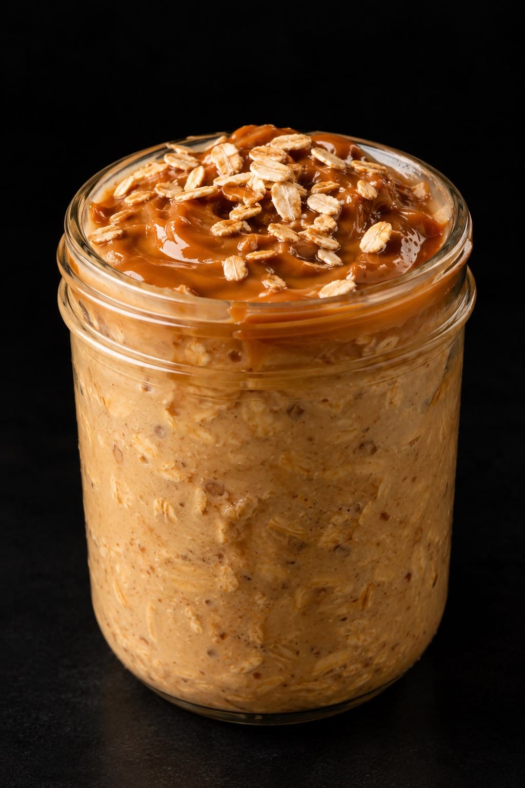 Overnight Oats de Doce de Leite (5 min + geladeira)