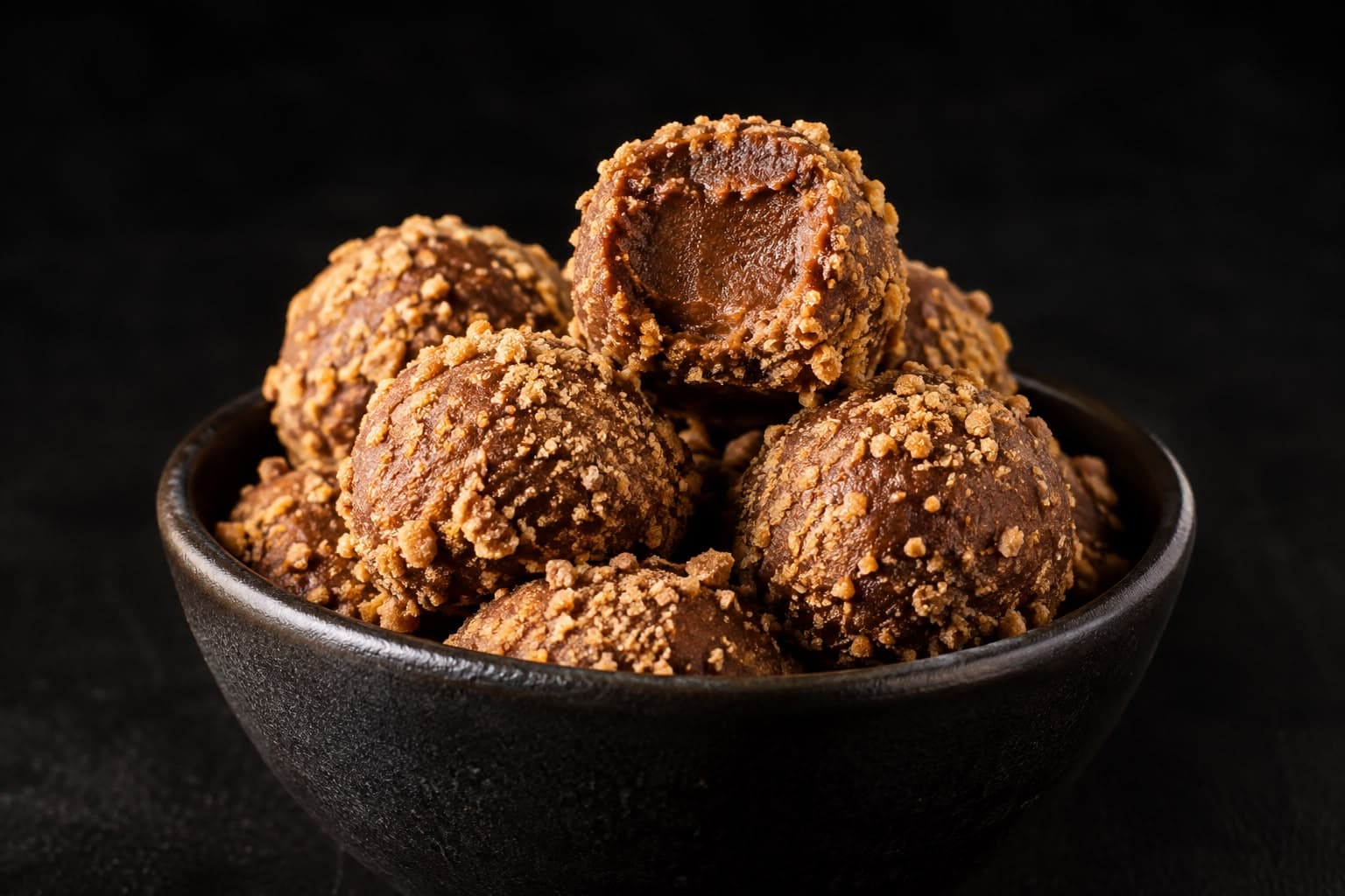 Brigadeiro Proteico de Doce de Leite (10 min, rende 8)