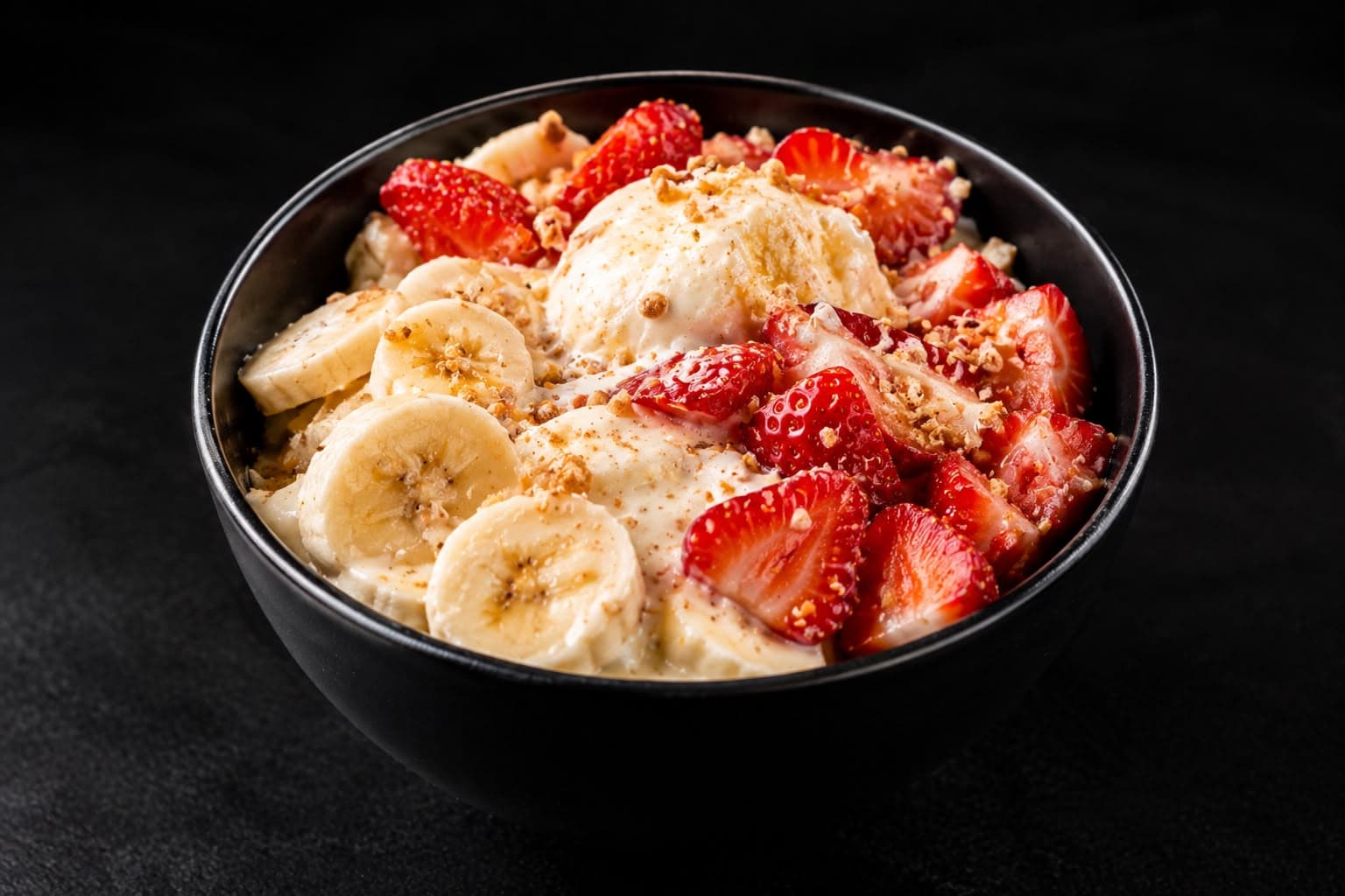 Bowl Sorvete de Creme com Frutas (5 min)