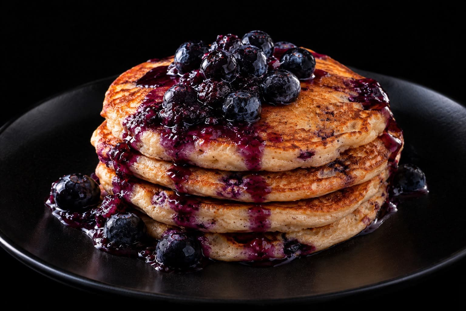 Panqueca de Blueberry (10 min, rende 4)